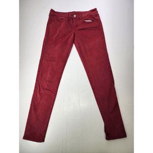 American Eagle Womens Tapered Skinny Leg Super Stretch Jegging Red Size 6 Reg